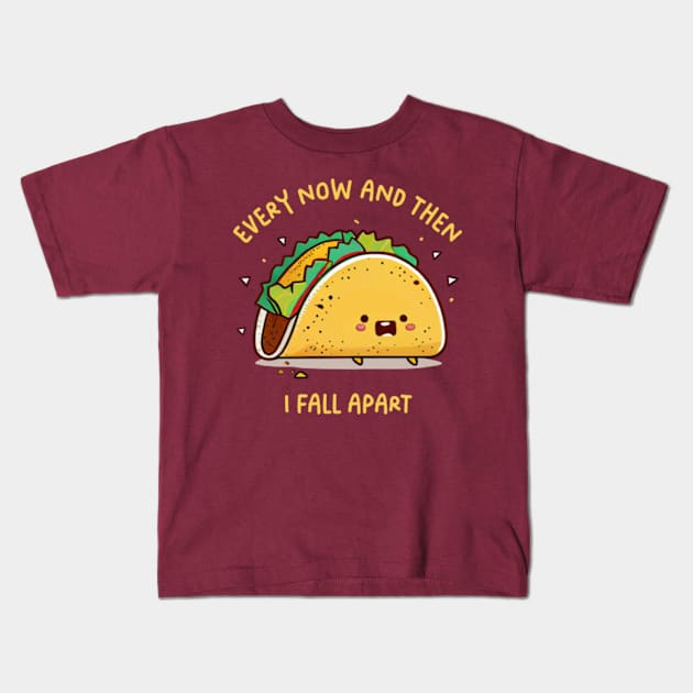 Taco Eclipse Of The Heart Kids T-Shirt by Three Meat Curry